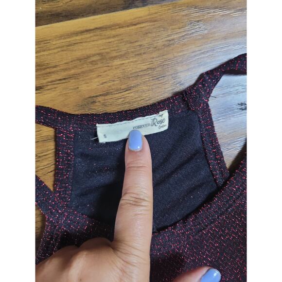 FOREVER ROSE couture sparkle dress size S - Picture 3 of 4